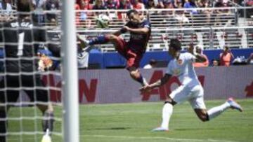 Pedro, en el partido ante el Manchester United.