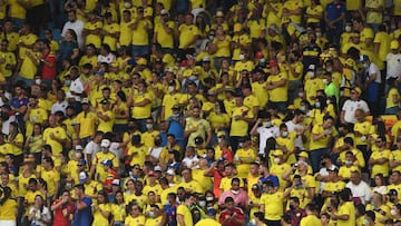 Selección Colombia tendrá aforo del 100% para juego vs Perú