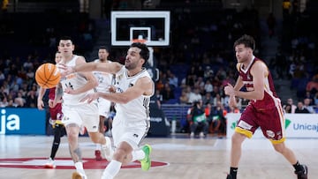 Facundo Campazzo, base del Madrid, ante el Hiopos Lleida.