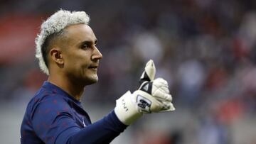 Keylor Navas durante un partido del PSG