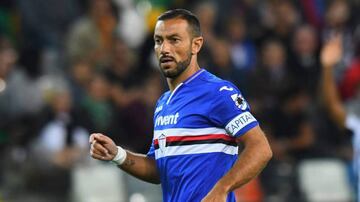 A pesar de sus 36 años, el atacante italiano sigue siendo uno de los referentes en el ataque de la Serie A y actualmente se encuentra con la Sampdoria.