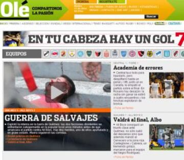 Portadas de la prensa extranjera