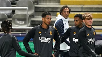 Braga (Portugal), 23/10/2023.- Real Madrid players attend a training session in Braga, Portugal, 23 October 2023. Real Madrid will play against SC Braga in their UEFA Champions League match on 24 October 2023. (Liga de Campeones) EFE/EPA/HUGO DELGADO
