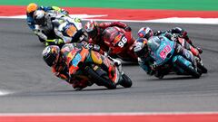 MotoGP - Portuguese Grand Prix - Algarve International Circuit, Portimao, Portugal - March 24, 2024 Red Bull KTM Ajo's Jose Antonio Rueda in action during the moto3 race REUTERS/Rodrigo Antunes