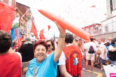 Ambiente festivo en Ribadesella. 