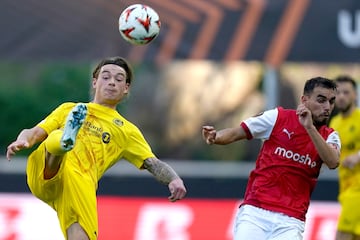 Ricardo Horta en un partido con el Braga.
