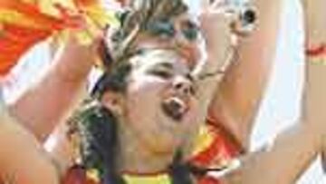 La afición española disfrutó.