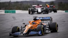 55 SAINZ Carlos (spa), McLaren Renault F1 MCL35, action during the Formula 1 Heineken Grande Pr&eacute;mio de Portugal 2020, Portuguese Grand Prix, from October 23 to 25, 2020 on the Aut&oacute;dromo Internacional do Algarve, in Portim&atilde;o, Algarve, 