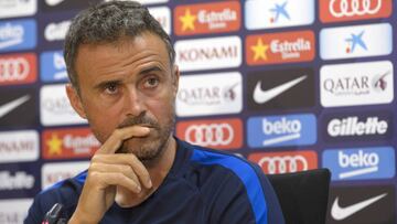 Luis Enrique en rueda de prensa. 