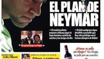 Neymar, en la portada de 'Mundo Deportivo'.