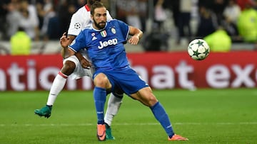 Higua&iacute;n con la Juventus. 