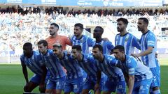 Alineación del Málaga contra el Burgos