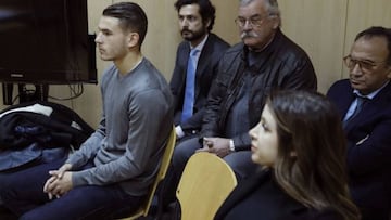 El defensa del Atlético de Madrid, Lucas Hernández.
