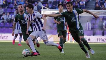 VALLADOLID. PHOTOGENIC/PABLO REQUEJO. 23/02/20. FUTBOL, PARTIDO DE LIGA SANTANDER TEMPORADA 2019/2020 ENTRE EL REAL VALLADOLID Y EL ESPAÑOL. TONI ANTE BERNARDO