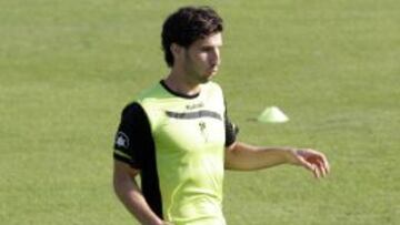 Mainz, jugador del Granada, durante un entrenamiento esta temporada.