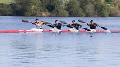 Carlos Arévalo pone firmes al K4 y al campeón Garrote