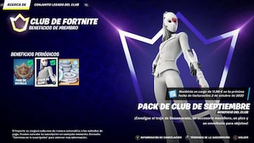 Desamorada es la skin del Club de Fortnite durante septiembre de 2022