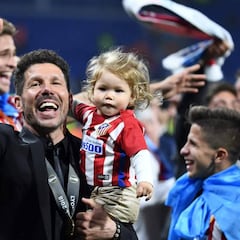 La pancarta con la que los hijos de Simeone celebraron la Europa League