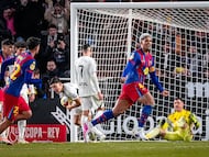 FC Barcelona beat an heroic Albacete side to end their Copa del Rey dream.