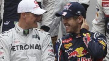 Schumacher y Vettel, en una imagen de archivo.