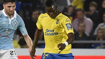 Wakaso, en su &eacute;poca en Las Palmas