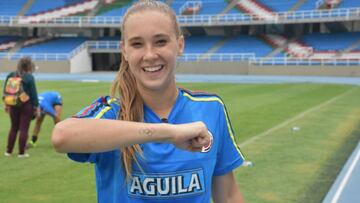 Nicole Regnier, jugadora de la Selecci&oacute;n Colombia femenina que estar&aacute; en los Juegos Ol&iacute;mpicos de R&iacute;o 2016