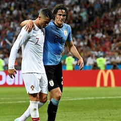 Cavani despide a Cristiano