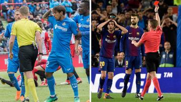 Damian Súarez y Sergi Roberto.