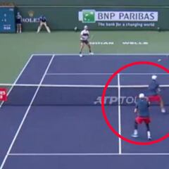 El notable punto en la red de los hermano Bryan en Indian Wells