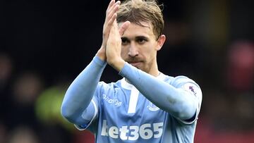 Marc Muniesa, durante un partido del Stoke City.