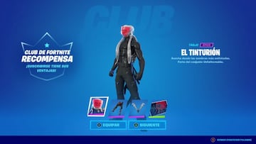 Los miembros del Club de Fortnite obtendr&aacute;n a El Tinturi&oacute;n y sus accesorios simplemente por iniciar sesi&oacute;n