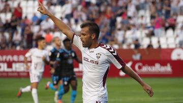Ortuño, jugador del Albacete.