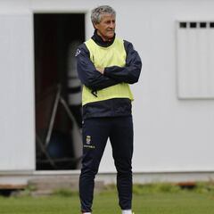 Setién: "En las estadísticas estamos con Madrid y Barça"