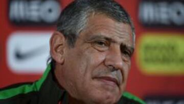 Fernando Santos durante la rueda de prensa.