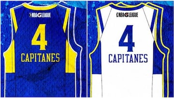 Los uniformes con los que Capitanes debutará en la G League