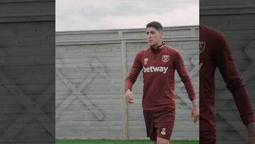 Vídeo: Así fue el primer entrenamiento de Edson Álvarez con el West Ham United