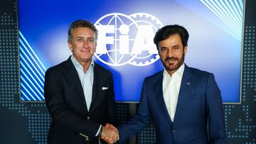 Alejandro Agag con Ben Sulayem, presidente de la FIA.