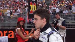 El español Fernando Alonso en su debut con Minardi-European en el Gran Premio de Australia.