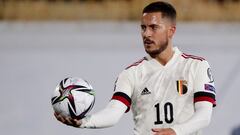 Soccer Football - World Cup - UEFA Qualifiers - Group E - Belarus v Belgium - Central Stadium Kazan, Kazan, Russia - September 8, 2021 Belgium&#039;s Eden Hazard after the match REUTERS/Evgenia Novozhenina