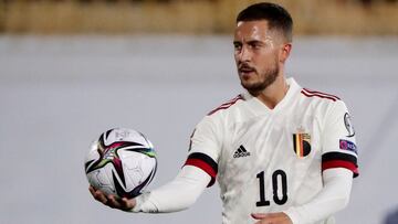 Soccer Football - World Cup - UEFA Qualifiers - Group E - Belarus v Belgium - Central Stadium Kazan, Kazan, Russia - September 8, 2021 Belgium&#039;s Eden Hazard after the match REUTERS/Evgenia Novozhenina