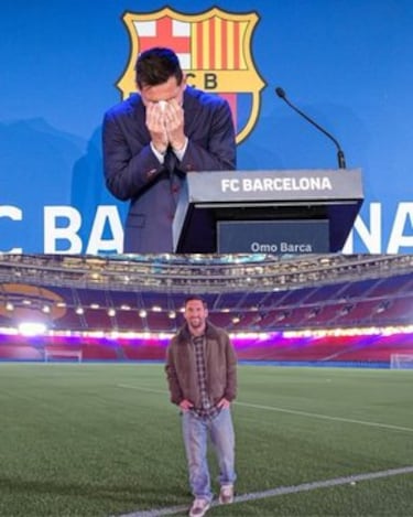 Los mejores memes de la visita sorpresa de Messi al Camp Nou