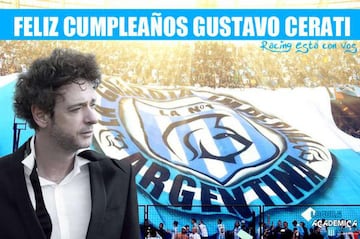 Hoy Cerati cumpliría 58 años de edad y recordamos su pasión por el fútbol, por ello te presentamos otros músicos fanáticos de un club.