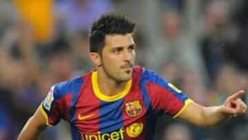 Villa y Messi empujan al Barça hacia el título de Liga