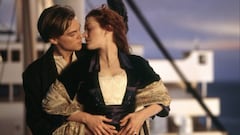 Leonardo DiCaprio y Kate Winslet en una escena de "Titanic".