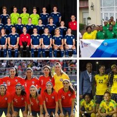 Las cuatro debutantes: Chile, Sudáfrica, Jamaica y Escocia