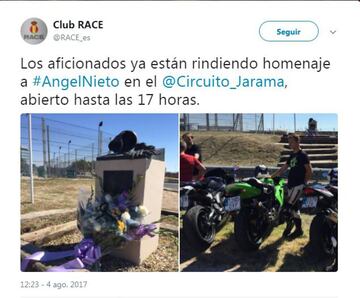 Los mensajes de despedida a Ángel Nieto en las redes