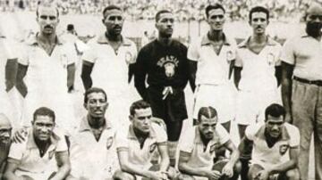 La indumentaria con que jugó Brasil en la Copa del 1949.