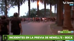 ¿Fútbol argentino sin público? Hubo incidentes en la previa del Newell's - Boca