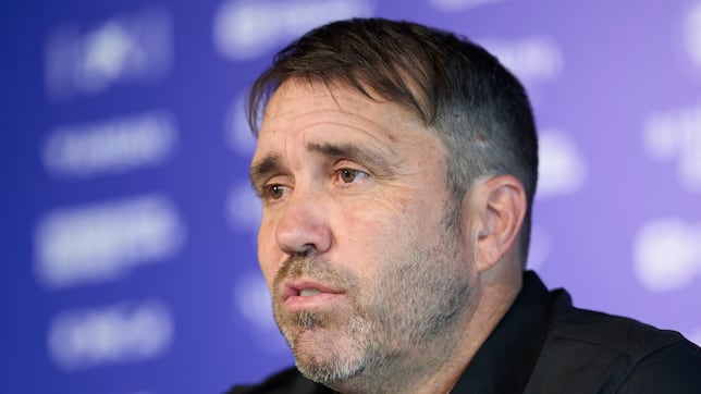 Eduardo Coudet: “Estoy muy contento con la plantilla que tengo”