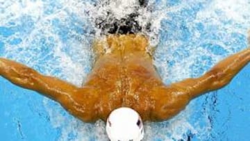Phelps, undécimo en las series de los 200 mariposa